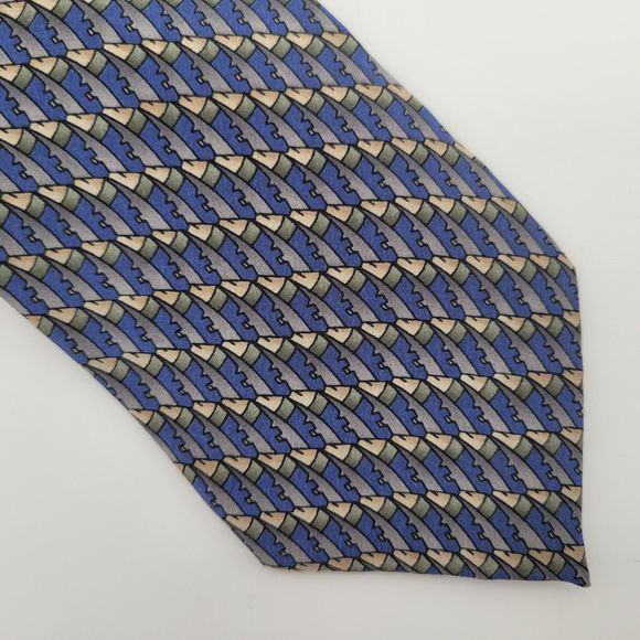 Stonehenge Cocktail Collection Men's Blue Silk Tie Vodka & Cranberry Juice - Picture 1 of 6